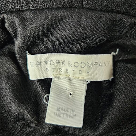 New York & Company Womens Sleeveless Black Button Dress Size Medium Party Work - Picture 8 of 9
